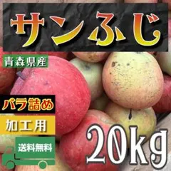 青森県産 ＂ サンふじ ＂ りんご 加工用 20kg 産地直送 リンゴ 林檎のサムネイル
