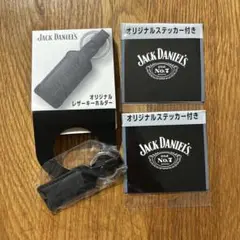 Jack Daniel's オリジナルレザーキーホルダー　ステッカー 2枚