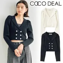 COCO DEAL★パフスリーブニットジャケット