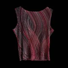 ISSEI MIYAKE ノースリーブカットソー プリーツ加工 y2k USAのサムネイル