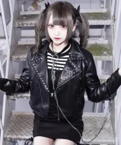 REFLEM ブラックレザージャケット レフレム REFLEM PUレザージャケット 黒 REFLEM【レフレム】 レフレム