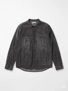 shiun CUPRO FIBRIL UTILITY SHIRT KURO - メルカリ