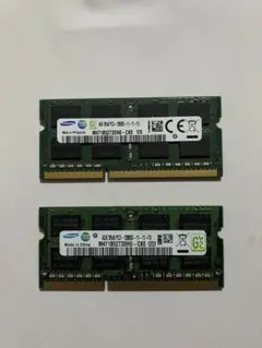 Samsung ノートPC用メモリ 4GB 2枚セット 計8GB - メルカリ