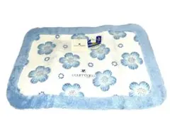 courage 青い花柄 滑り止めマット(新品札付き) 45x65cm