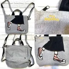 ミスサパト／mis zapatos スニーカー刺繍デザイン ショルダーバッグ