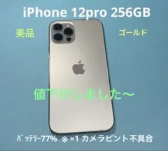 iPhone 12 Pro 256GB ゴールド 美品 ※1xカメラ不具合
