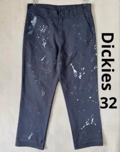雰囲気抜群 × くったりフェード Dickies ディッキーズ ワークパンツ 黒