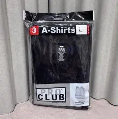 新品未使用 PRO CLUB タンクトップ 3枚組 Black Lのサムネイル