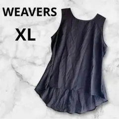 WEAVERS 【XL】ブラック ノースリーブ チュニック ポリエステル100%
