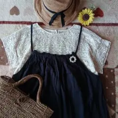 ぶーさんさま専用♡SM2♡繊細なレース貼りが可愛い綿麻ブラウスプルオーバー♡美品