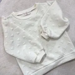 新品未使用品☆ハート柄トレーナー　スウェット　95