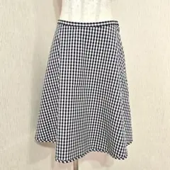 Couture Brooch ギンガムチェック フレアスカート（M）裏地付き