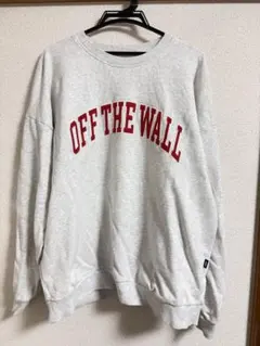 VANS パーカー グレー ロゴ OFF THE WALL スケーター