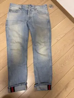 美品✨】GUCCI グッチ デニムパンツ GG総柄 インディゴ 32 メンズ 
