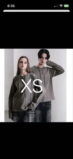 CLEL】ファンクショナリー サーマルレースアップTシャツ(ロンT) XS