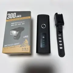 自転車 LEDサイクルライト 300ルーメン 防水 ブラック フロントライトのサムネイル