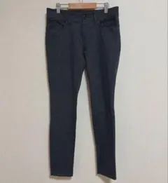 アンタイトル カジュアルパンツ M チャコールグレー 美脚シルエット 上品