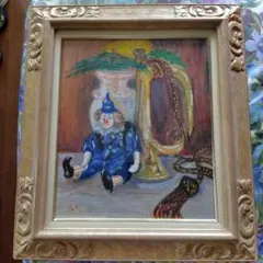 むらいこうじ pierrot de pierre ピエロ サイン 額装 絵画 - メルカリ