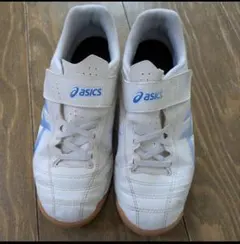 ASICS スニーカー ホワイト/ブルー　21.5センチ