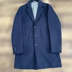 INHERIT ネイビー チェスターコート