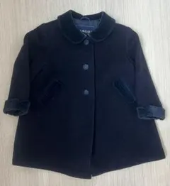 FAMILIAR ウールコート 90サイズ ネイビー