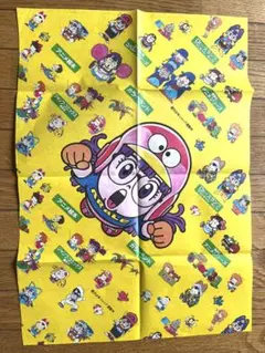 鳥山明 アラレちゃん ポスター 包装紙 80年代 레트로