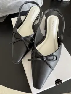 OPAQUE.CLIP リボン付きフラットパンプス　Mサイズのサムネイル