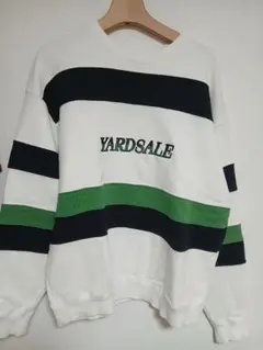 YARDSALE ストライプスウェットシャツ