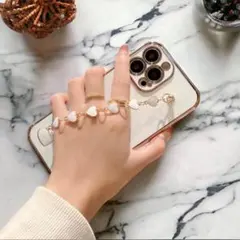 iPhone14Promax ケース スマホケース ハートストラップ