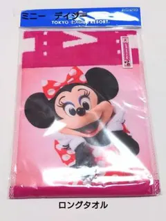 ミニーマウス 実写 ロングフェイスタオル 旧フェイス