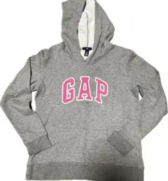 1819 GAP パーカー　グレーピンクロゴ　美品！