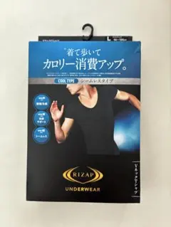 RIZAP×GUNZE　シームレス　 VネックTシャツ Lサイズ　ライザップのサムネイル
