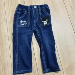 Double B デニムパンツ クマ刺繍