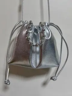 『LOWRYS FARM』シルバーショルダーバッグ