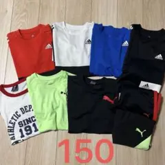子ども服まとめ売り150 Tシャツ ハーフパンツ　短パン　アディダス　プーマ