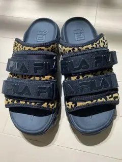 FILA レオパード 厚底 サンダル 24cm ベルクロ ヒョウ柄のサムネイル