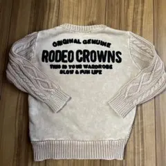 RODEO CROWNS ケーブルニット　M 110cm