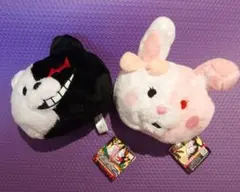 ダンガンロンパ　モノクマ　モノミ　まるっこヘッドポーチ　タグ付き