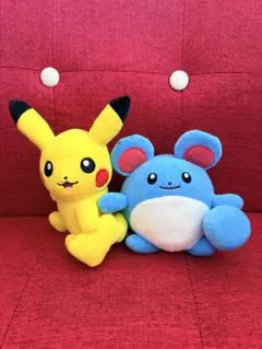 ポケモン ピカチュウ マリル ぬいぐるみ TOMY - メルカリ