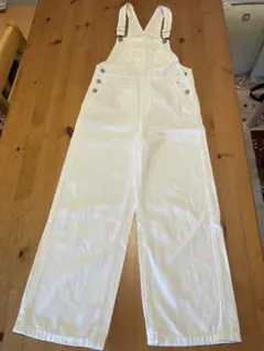 ホワイト オーバーオール