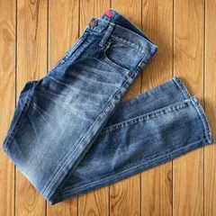 【美品】レッドカード シンチバッグ ストレッチスキニーデニム 青 23 S相当のサムネイル