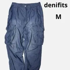 マ*-様 Denifits デニフィッツ デニムカーゴパンツ M ウエストゴムのサムネイル