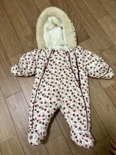 花柄フード付きベビーアウター