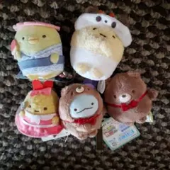 すみっコぐらしてのりぬいぐるみ＆マスコット５点セット　映画　とかげ　バラ売り可能 すみっコぐらしてのりぬいぐるみ＆マスコット5点セット 映画 とかげ