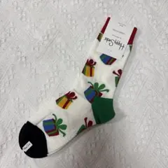 Happy socksプレゼント柄ソックス
