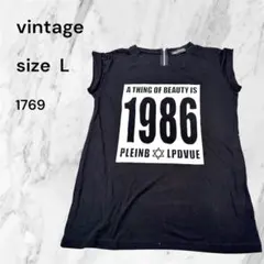 pleinbeaute 1986 ロゴ Tシャツ ブラック Lのサムネイル
