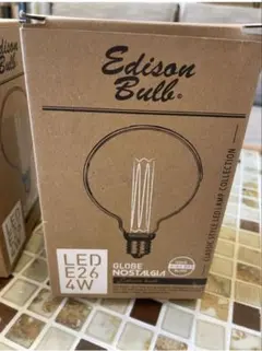 Edison Bulb NOSTALGIA LED E26 4W 3個セット