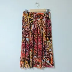★美品★Liliane Burty アニマル柄 ロングフレアスカート【S】のサムネイル
