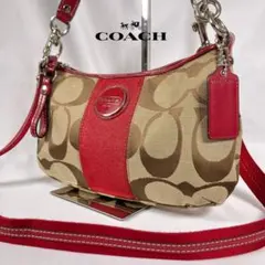 【美品級】COACH 2way ショルダーバッグ F17439 シグネチャー