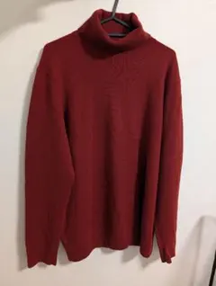UNIQLO 100%カシミヤ タートルネックセーター レッド
